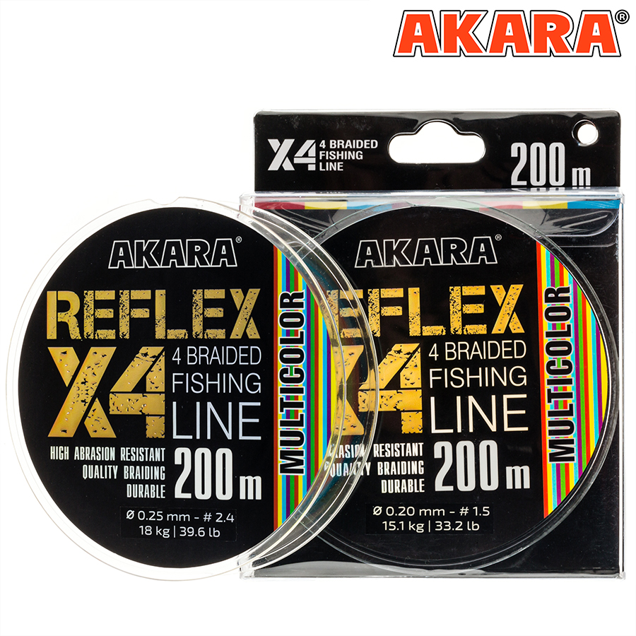 купить Плетенка AKARA REFLEX МУЛЬТИКОЛОР 200М-0