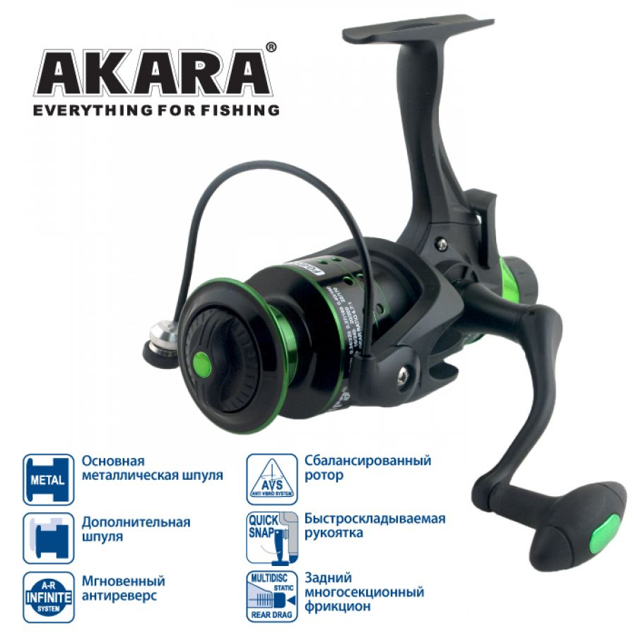 Катушка безынерционная AKARA GEDEN CARP FG4000 3+1BB-0
