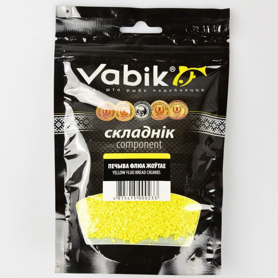 купить Компонент прикормки Vabik Печиво флуо желтое 750 г BIG PACK-0