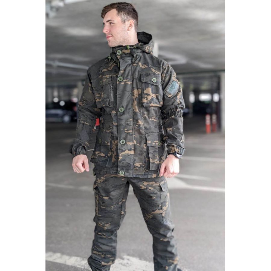 купить Костюм Горка 8 Деми с отстёгивающейся флисовой подстёжкой (Мультикам темный)-0