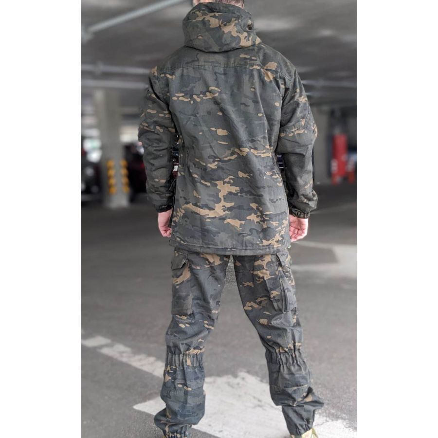 купить Костюм Горка 8 Деми с отстёгивающейся флисовой подстёжкой (Мультикам темный)-1