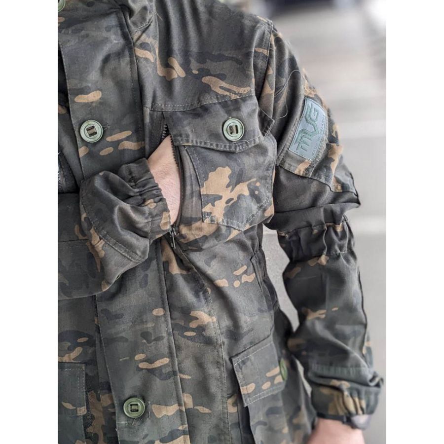 купить Костюм Горка 8 Деми с отстёгивающейся флисовой подстёжкой (Мультикам темный)-3