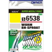 Крючок одинарный Owner WORM BH-SPROAT 56538 #4