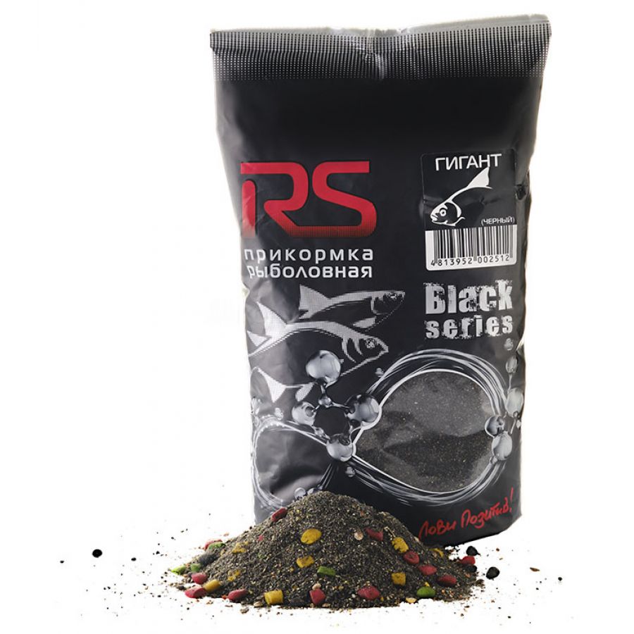 купить Прикормка RS серия Black series 1кг Гигант темный-0