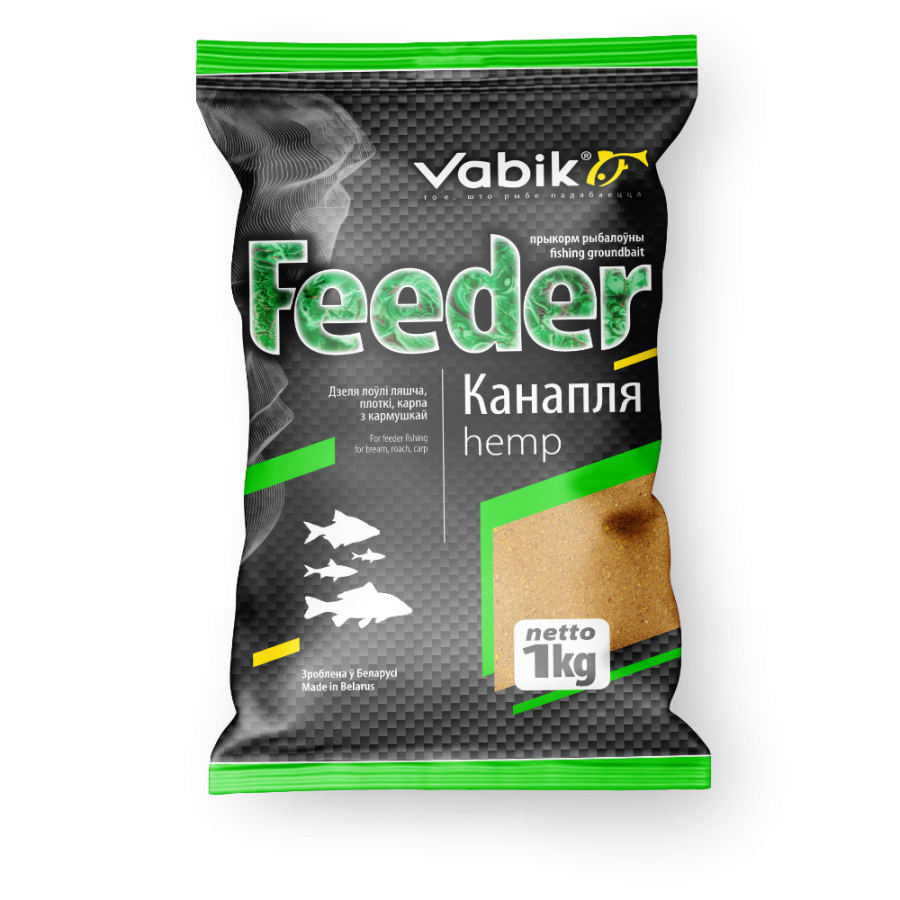 Прикормка Vabik FEEDER Конопля 1кг-0