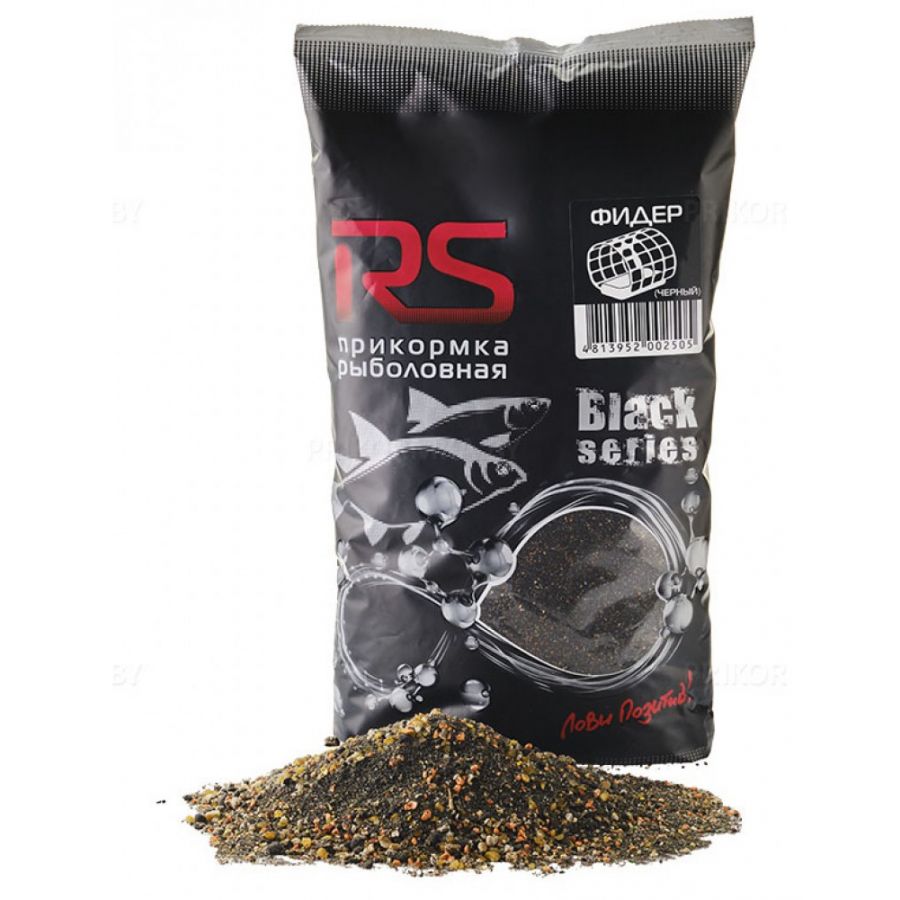 Прикормка RS Black series Фидер черный 1кг-0