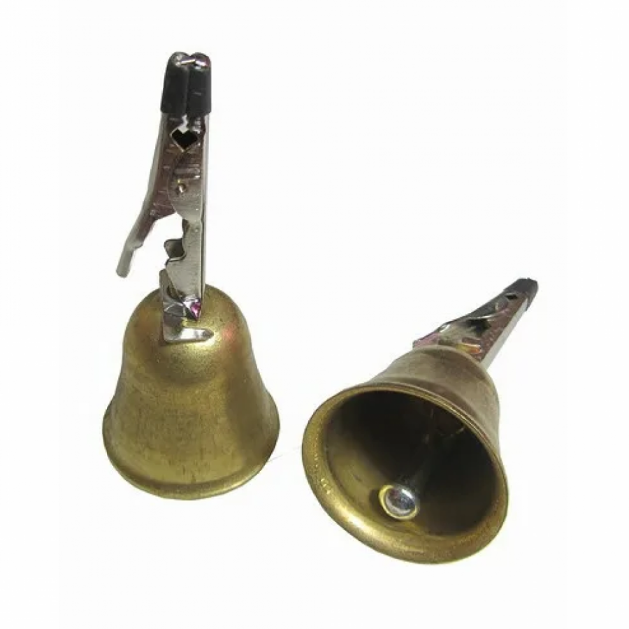 купить Колокольчик с прищепкой латунь-0