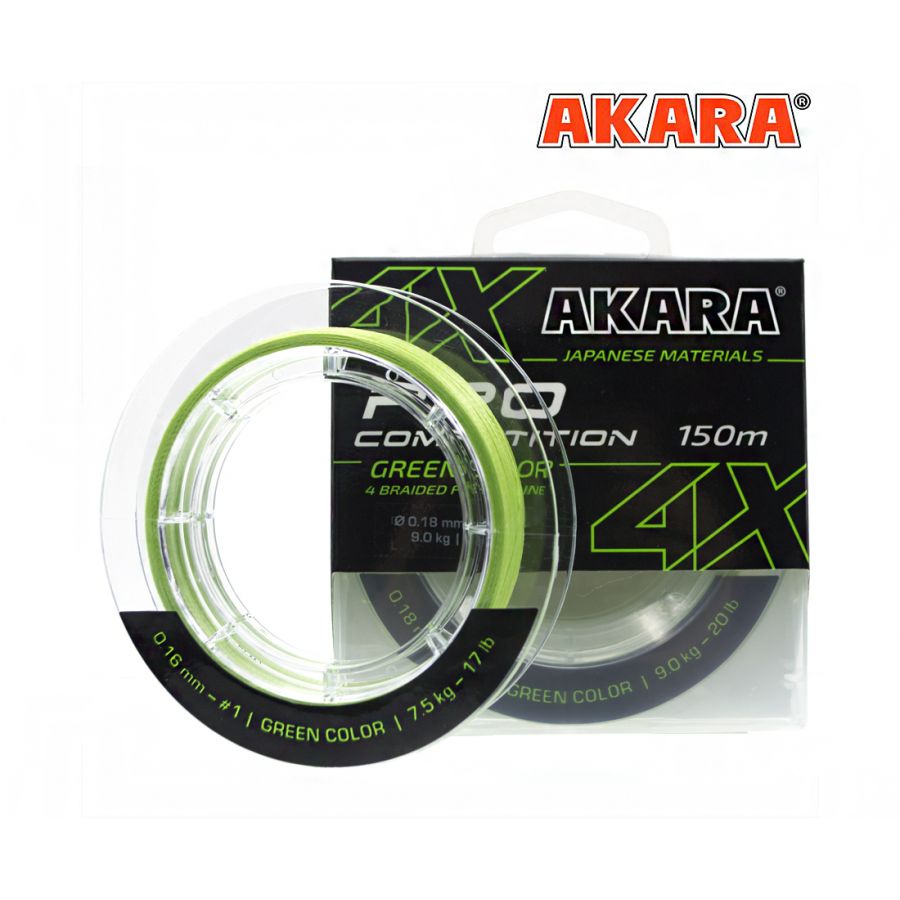купить Плетенка AKARA COMPETITION PRO ЗЕЛЁНЫЙ 150 М-0