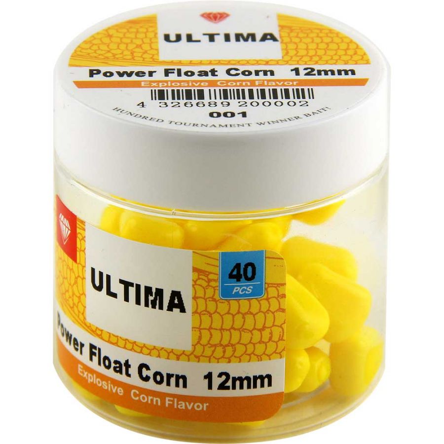 Бойлы силиконовые Ultima Power Float Corn 10мм цв.желтый, Кукуруза-0