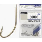 Крючок одинарный OWNER 50003 Akita Kitsune # 10 латунь