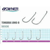 Крючок одинарный Owner 56508 Tenkara Long-d #4 черный хром
