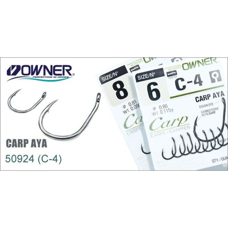 купить Крючок одинарный Owner 50924 CarpAya #4-0