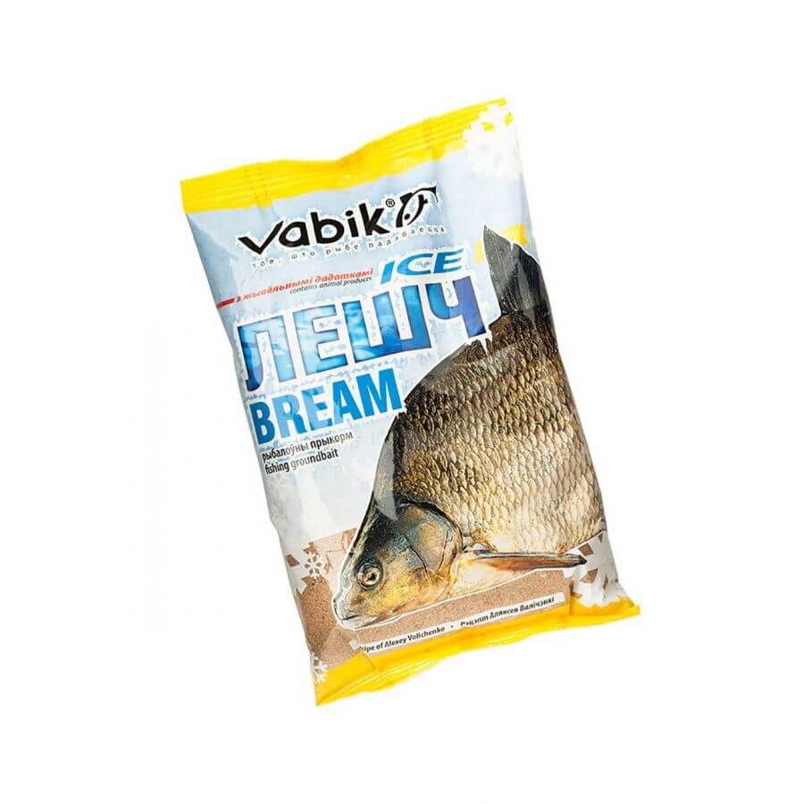 купить Прикормка зимняя Vabik ICE Лещ Бисквит Пряный 750г-0