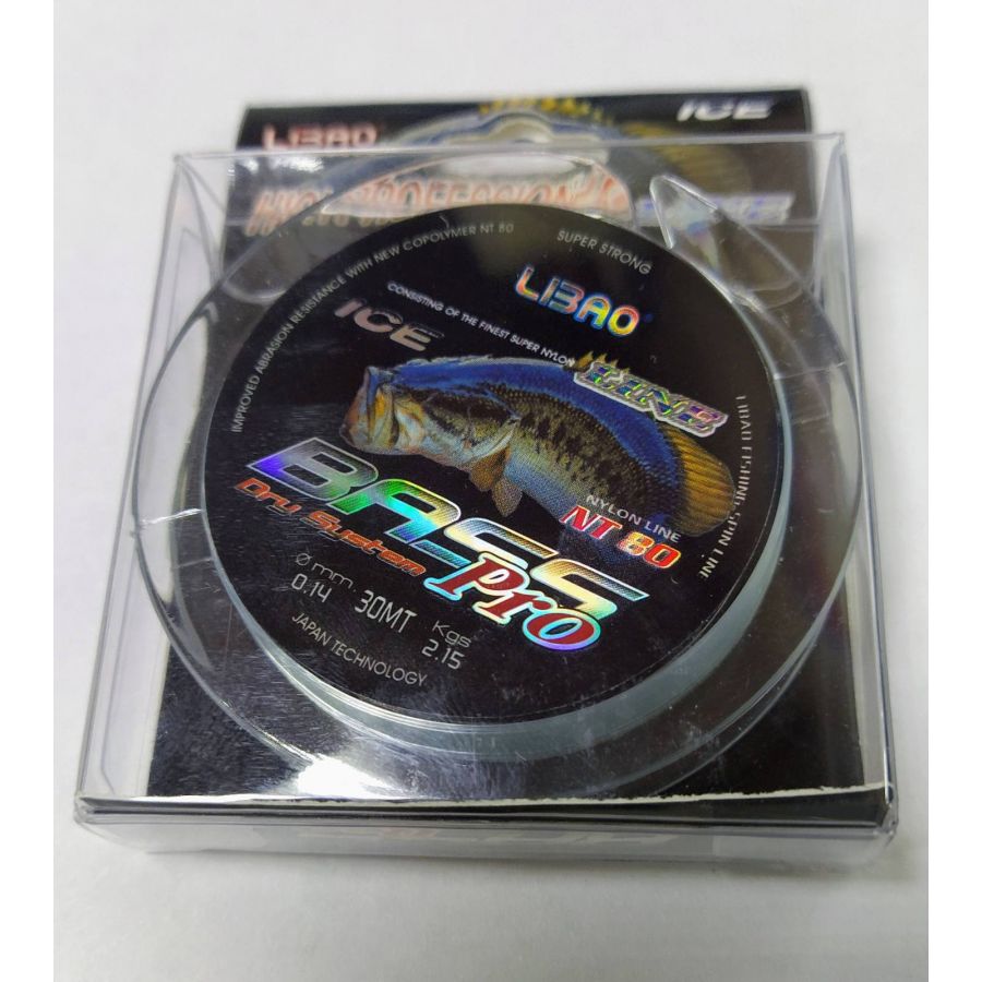 Леска LIBAO ICE Bass Pro 30m 0.14mm 2.15kg-0