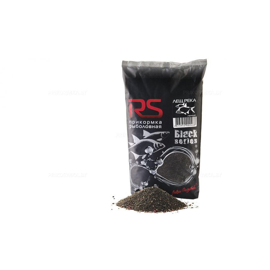 Прикормка RS серия Black series 1кг Лещ река черный-0