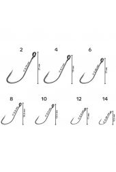 Крючок офсетный Crazy Fish S Hook