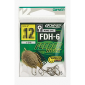 Крючок одинарный Owner 56946 Feeder Hook FDH-6 brown